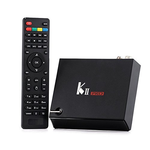 Vipwind KII Pro Android TV Box 2GB+16GB DVB-S2 DVB-T2 CCCAM Biss Kodi Pre-installed Amlogic S905 Quad-core Bluetooth...