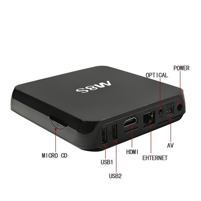 NPET M8S Android 4.4.2 KODI 15.2 Bluetooth 4.0 Smart Tv Box Amlogic S812 Quad Core 4k Output 2GB/8GB Flash 2.4G... N3