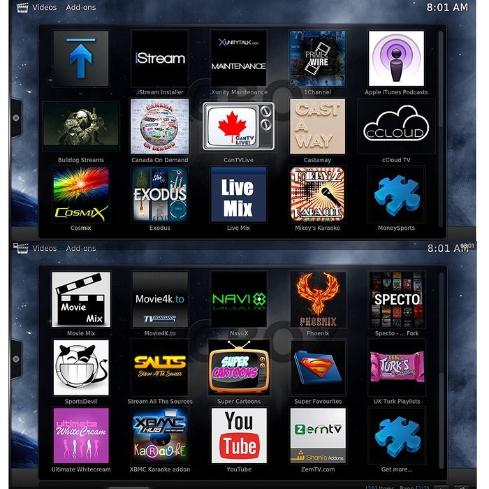 MEGACRA Q1 Unique OS Android TV Box Pre-installed Kodi 16.1, Pre-installed Youtube, Filmon, Facebook and other... N6