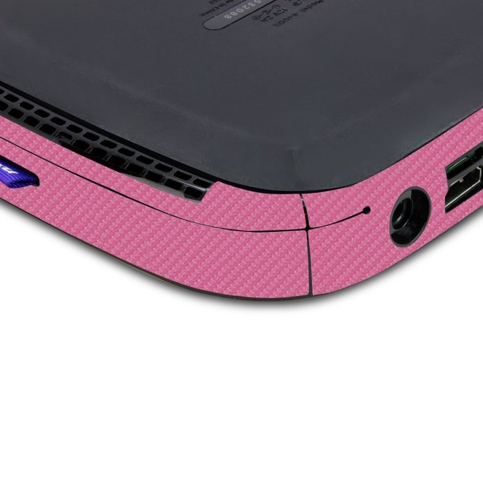 Skinomi TechSkin - Roku 4 Pink Carbon Fiber Full Body Skin / Front & Back Wrap Clear Film / Ultra HD and Anti-Bubble... N3