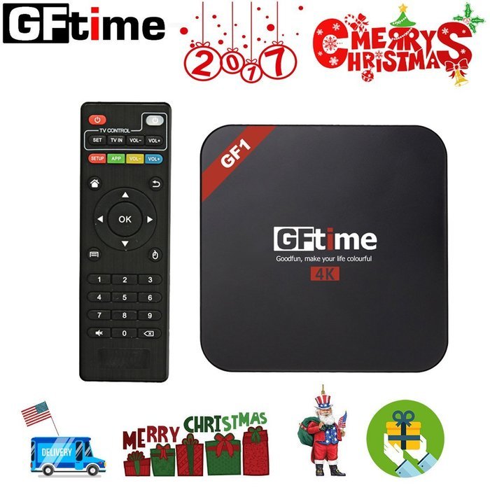 Android TV Box 5.1,GFtime GF1 Amlogic s905 4K Kodi 16.0 1G/8G Fully Loaded unlocked - Quad Core Ultimate HD HDMI...