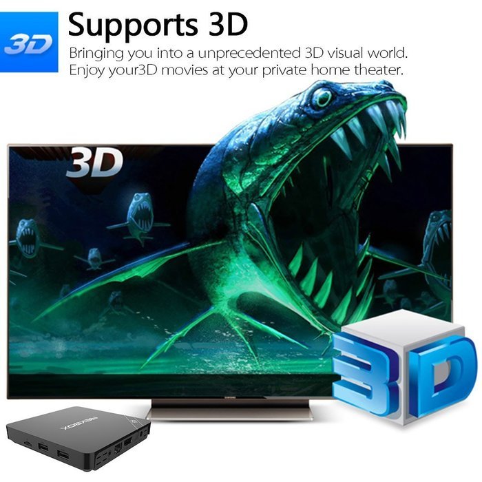 Docooler NEXBOX A5 Smart Android 6.0 TV Box Amlogic S905X Quad Core 64bit 2GB / 16GB KODI16.1 XBMC VP9 UHD 4K... N4