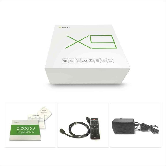 [Free Keyboard] Zidoo X9 Android 4.4 HDMI Quad Core TV Box 2G/8G Wifi Bluetooth 4K2K H.265 HD Picture in Picture... N6