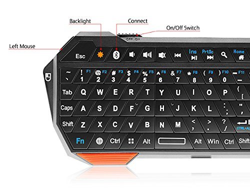 Green House-Mini Portable IS11-BT05 Wireless Bluetooth 3.0 Keyboard with Fly Air Mouse Touchpad for Tablet Windows... N2