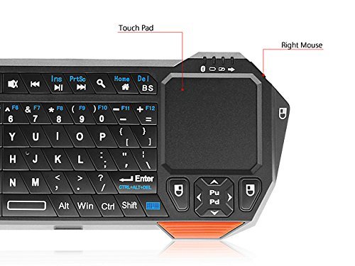 Green House-Mini Portable IS11-BT05 Wireless Bluetooth 3.0 Keyboard with Fly Air Mouse Touchpad for Tablet Windows... N5