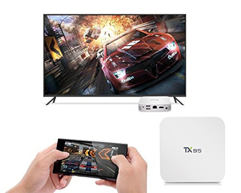 Joinwe-world TX95 Amlogic S905X Kodi 16.1 Pre-installed Android 6.0 Marshmallow Quad Core TV Box 2G/16G 3D 4K... N8
