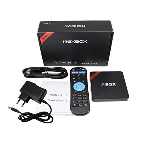 Vipwind Android TV Box A95X 2G+8G Android 6.0 Amlogic S905X Quad Core 2.4G Wifi KODI 16.1 Pre-installed Nexbox... N6