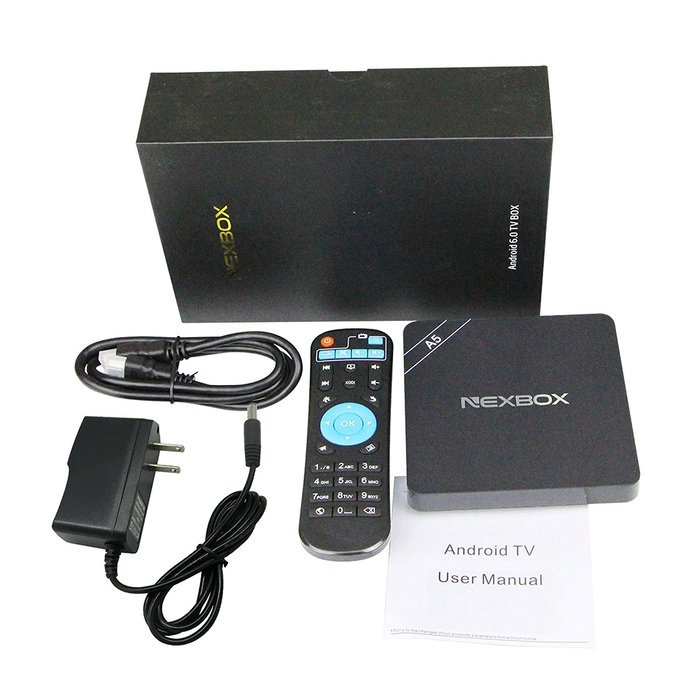 KOLOF NEXBOX A5 Amlogic S905X TV BOX Andriod 6.0 Quad Core KODI 16.1 2G 16G Streaming Media Player N5