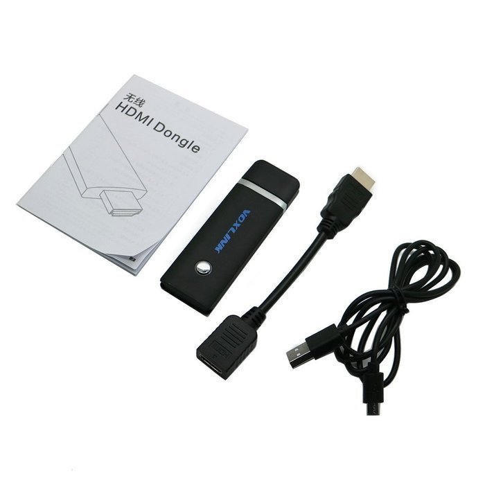 Voxlink 2.4G 150M 1080P WIFI Display TV Dongle HDMI Adapter, BLACK N4
