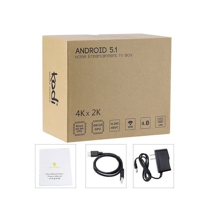 VIGICA M8R RK3368 2GB/8GB Android 5.1 Lollipop TV BOX 4K2K Set Top Box Kodi Fully Loaded XBMC add-on 1080P Dual... N3