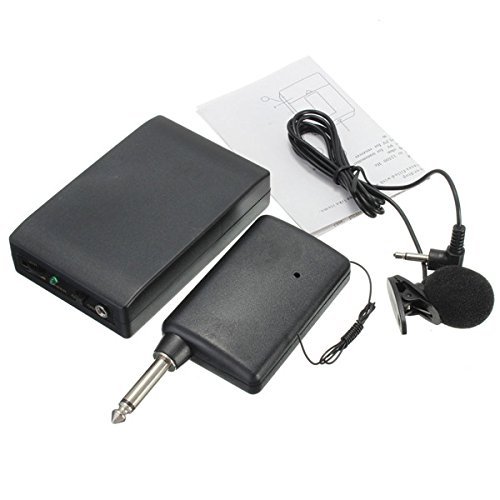 BOLUN WR-601 Wireless Transmitter Receiver With Clip-on Microphone Set