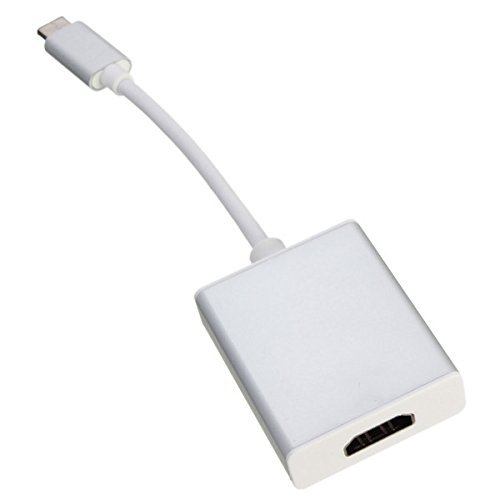 USB-C USB 3.1 Type C to HDMI 1080p HDTV Adapter Cable with Silver Aluminium Case N4