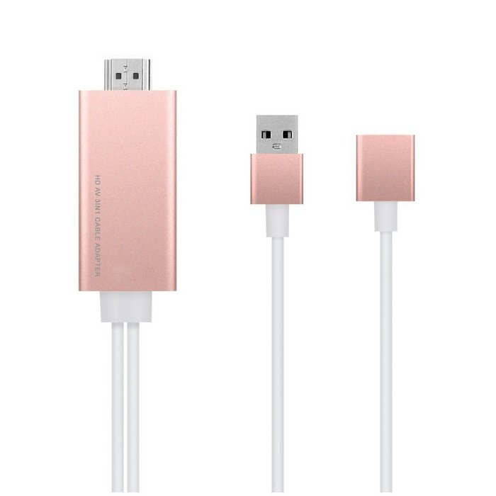 MiraScreen Wire+ HDMI Converter 1080P HDMI Digital AV HD TV HDTV Cable Adapter For Iphone & Andriod Smart Phones
