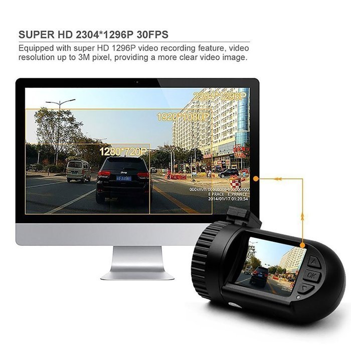 Generic Mini 0805 Dash Cam Ambarella A7LA50 Chip Super Hd 1296p Car Video Recorder N6
