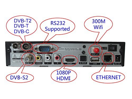 Vanilia Linux HD digital DVB-S2/T2/C 300M wifi TV Receiver Multimedia Magic Box YouTobe Player HBBTV with 800MHZ... N3