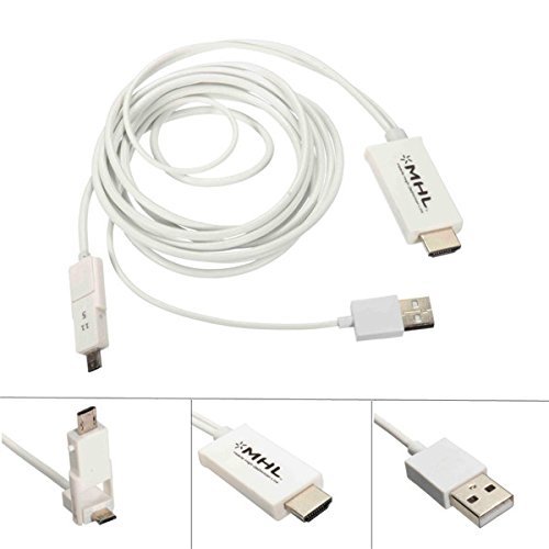 3m 5 & 11pins Micro USB MHL to HDMI HD TV Adapter Cable for Samsung Nokia Sony HTC LG