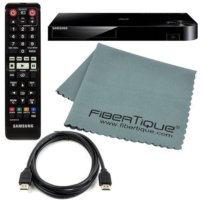 Samsung BD-H6500 4K Upscaling Wi-Fi and 3D Blu-ray Disc Player with Accessory Bundle Including a Remote, HDMI...