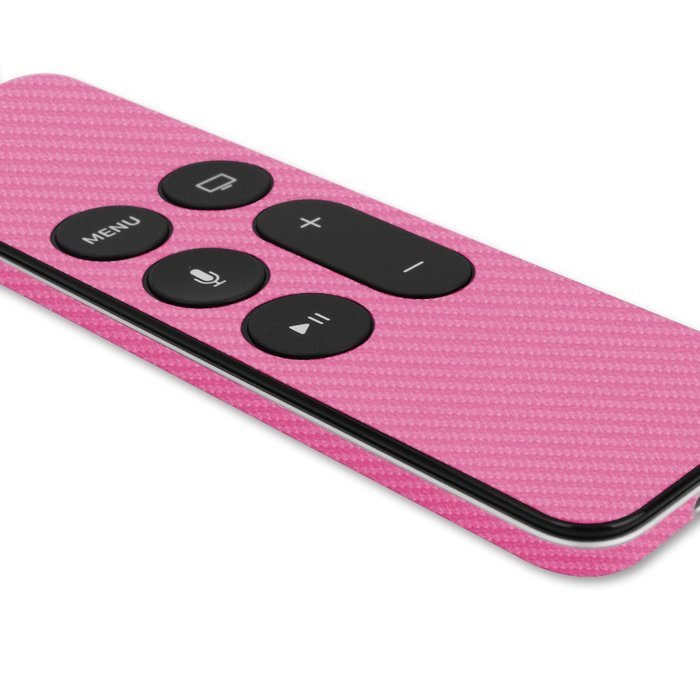 Skinomi TechSkin - Apple TV 2015 (4th Gen) Pink Carbon Fiber Full Body Skin / Front & Back Wrap Clear Film / Ultra... N4