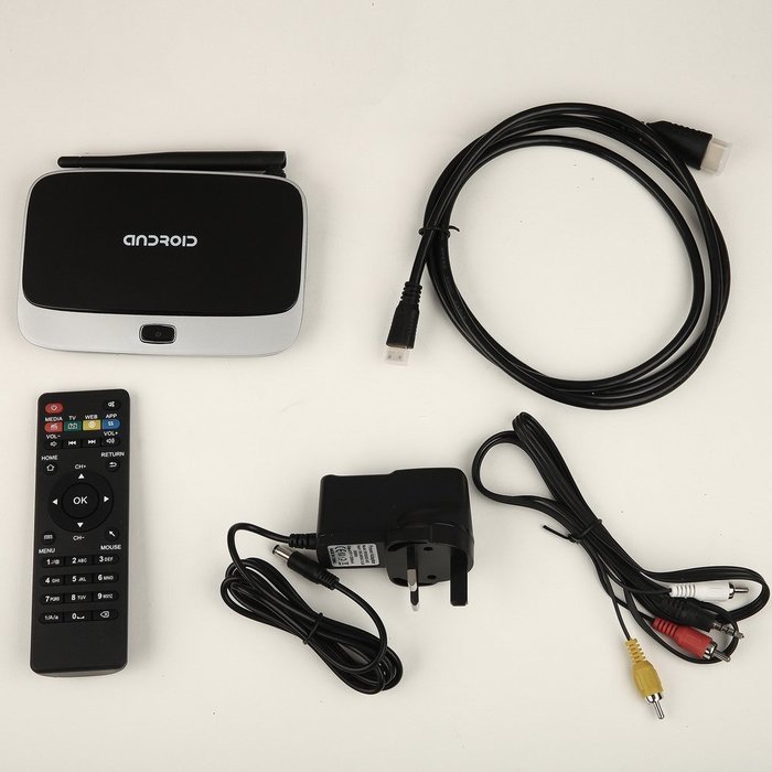 SHENNOSI CS918 Android 4.4 TV Box Player RK3188T Quad Core 1GB/8GB WiFi Smart TV Box WiFi 1080P Media Player with. N8