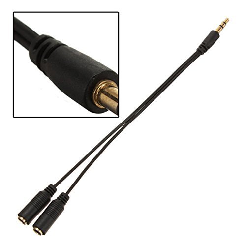 BephaMart 3.5mm Jack AUX Headphone Splitter Y Cable Adaptor Dual Female Audio Shipped and Sold by BephaMart