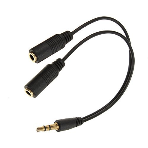 BephaMart 3.5mm Jack AUX Headphone Splitter Y Cable Adaptor Dual Female Audio Shipped and Sold by BephaMart N2