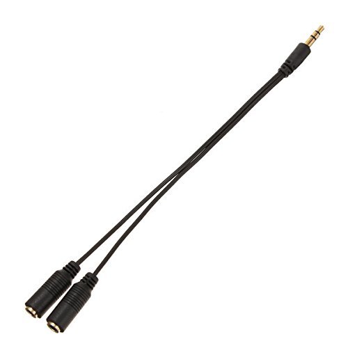 BephaMart 3.5mm Jack AUX Headphone Splitter Y Cable Adaptor Dual Female Audio Shipped and Sold by BephaMart N3