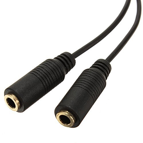 BephaMart 3.5mm Jack AUX Headphone Splitter Y Cable Adaptor Dual Female Audio Shipped and Sold by BephaMart N4