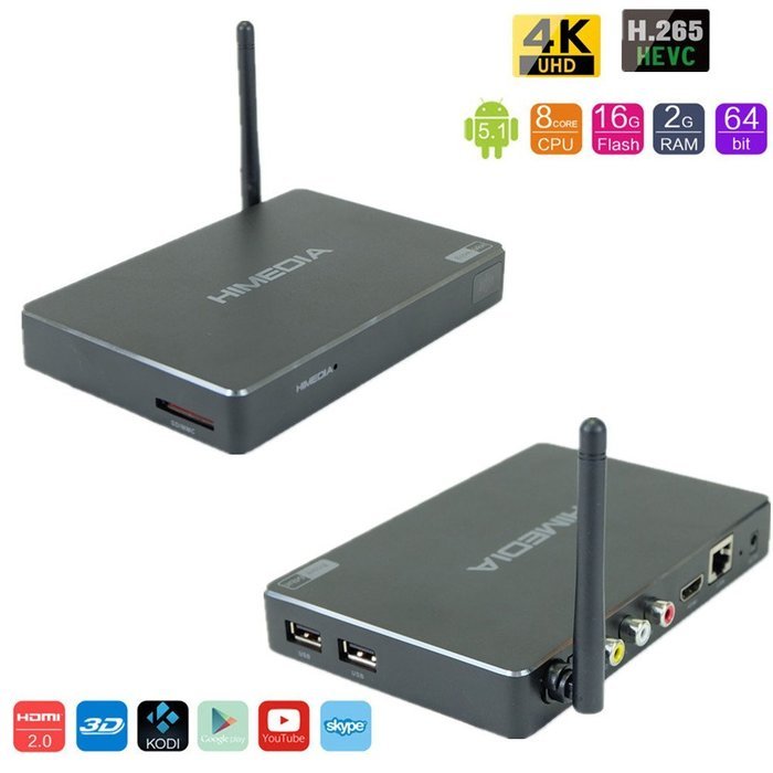 HDMI 2.0 4K 3D Android 5.1 TV Box Optical LAN RJ45 USB 4096x2160 60 fps ...