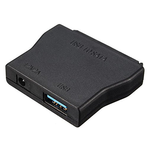 BephaMart 12V 2A USB 3.0 to SATA 22 Pin Data Power Adapter for 2.5 inch HDD Hard Disk Driver N4