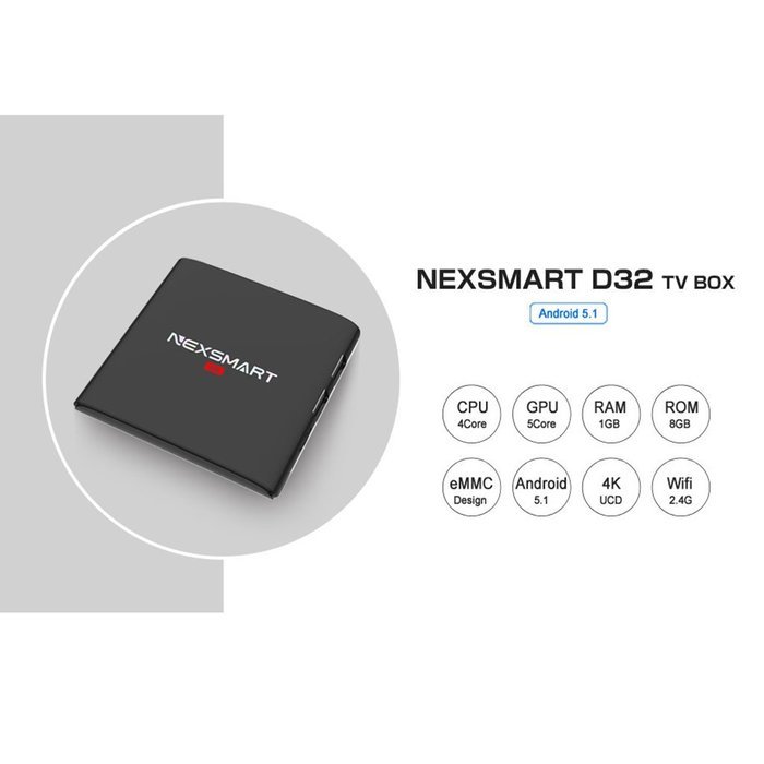Lary intel D32 RK3229 OTT TV Box Android 5.1 KODI 16.1 Quad Core Streaming Media Player RAM 1GB DDR3+ROM 8GB eMMC... N3