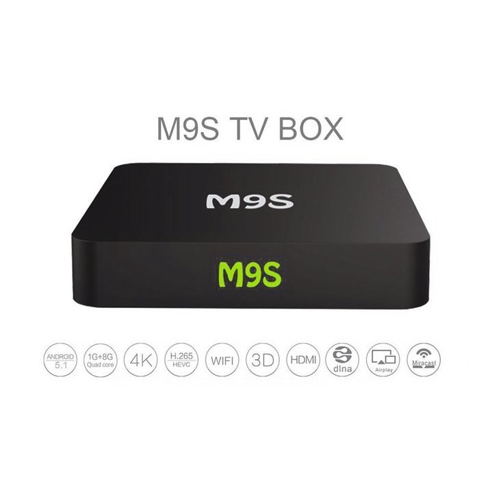 ROFISA 16.0 Smart Wifi Android 5.1 TV Box Jbonest M9S 4K Ultra HD DRR3 1GB Memory 8GB Storage S905 Bluetooth Blu-ray... N3