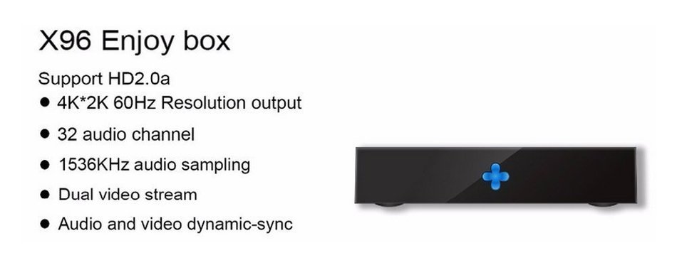TvBoxPro X96 S905X KODI 16.1 Android 6.0 Smart TV BOX 4K FULLY Load 2GB+16GB English IPTV N3