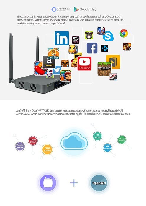 [Free gift] Zidoo X9S Android TV Box Android 6.0 Quad Core 2G/16G Dual Band WIFI 1000Mbps LAN HDR USB3.0 HDMI... N4