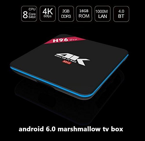 2017 New H96 Pro 2GB/16GB Amlogic S912 64bit Octa-core Android 6.0 TV BOX 2GB/16GB Quad from lomefo N2
