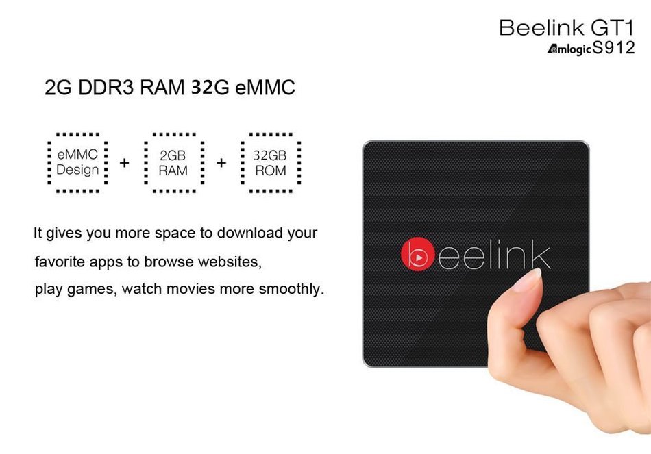 Beelink Android 6.0 TV Box With 2.4G + 5.8G Octa Core WiFi Bluetooth 4.0,2G DDR3 RAM 32G eMMC ROM Installed Streaming... N2