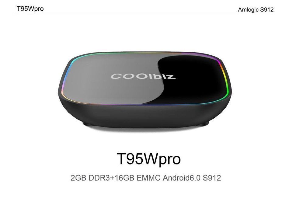 Hotkey S912 Android 6.0 TV Box Octa Core 2GB DDR3+16GB WiFi HD Media Player N3