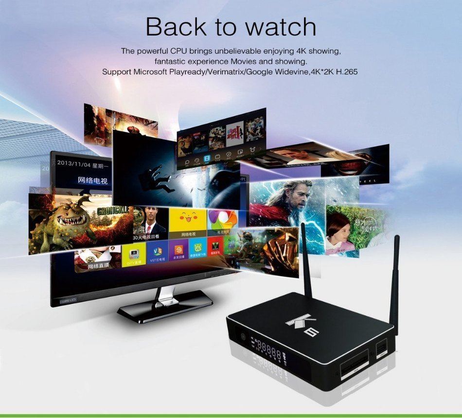 Smart TV Box,EEDI K6 S812 Quad-core Android 5.1 K6 S812 Quad-core Android 5.1 Bluetooth4.0 4K FULL HD Smart TV... N2