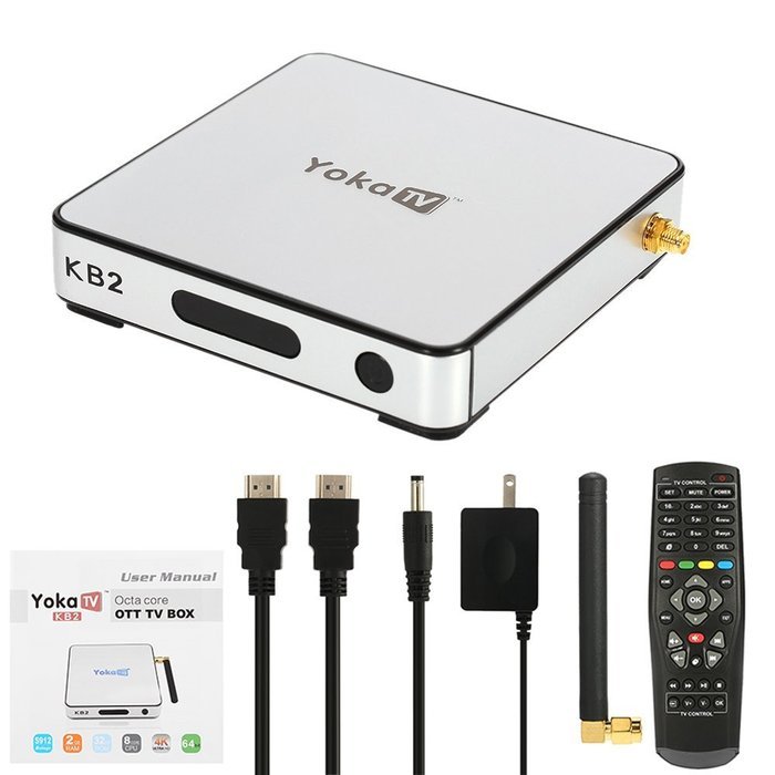 Docooler YOKATV KB2 Smart Android 6.0 TV Box Amlogic S912 Octa-core 64 Bit 2GB / 32GB KODI 17.0 XBMC VP9 H.265... N8