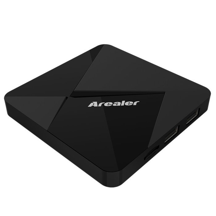 Arealer X9 Android 6.0 TV Box 2GB + 16GB Quad Core 64bit Amlogic S905X KODI 16.1 Support 2.4G & 5G Dual Band Wi-Fi...