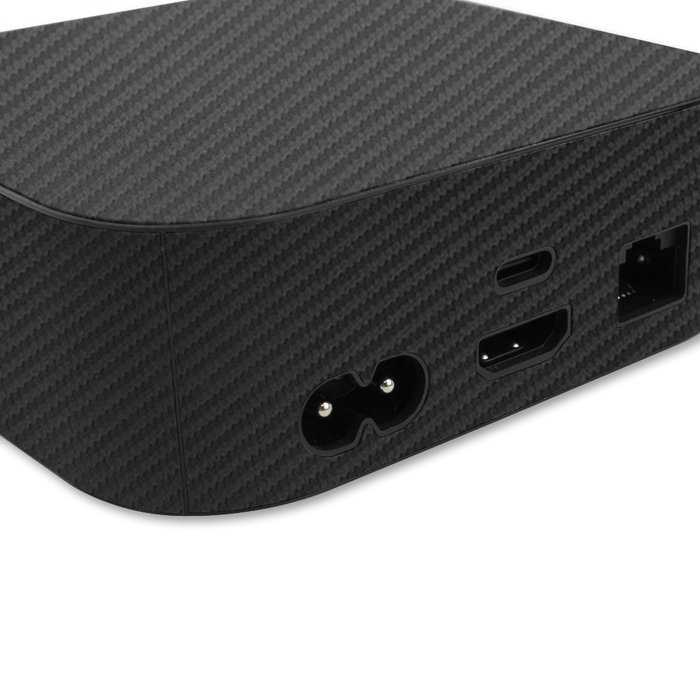 Skinomi TechSkin - Apple TV 2015 (4th Gen) Carbon Fiber Full Body Skin / Front & Back Wrap Clear Film / Ultra... N3