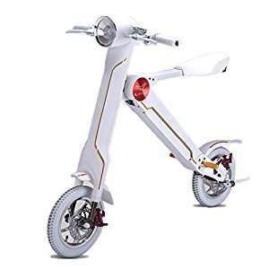 Rooes Foldable Smart E-Scooter Bike With Bluetooth And Bag (White)