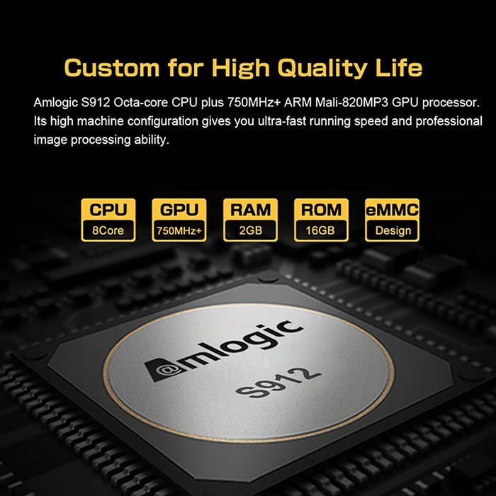KOLOF NEXBOX A1 OTT TV Box Amlogic S912 Octa Core Android 6.0 KODI 16.1 2G RAM 16G ROM Streaming Media Player... N7