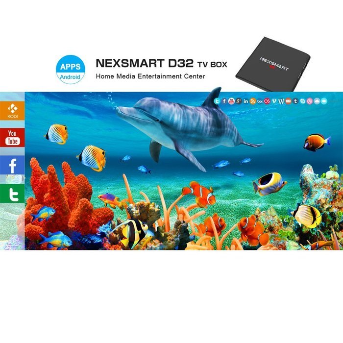 Balight 2017 New series NEXSMART D32 OTT TV Box 1+8GB RK3229 Quad-core Cotex A7 1.5GHz 32bit Android 5.1 KODI... N9