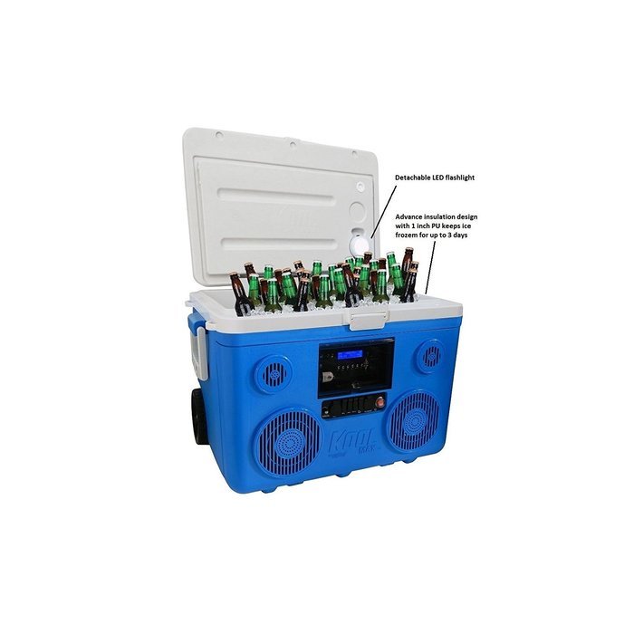 TUNES2GO CA-E065A KoolMAX Bluetooth 350-Watt Portable PA Speaker (Blue) N11