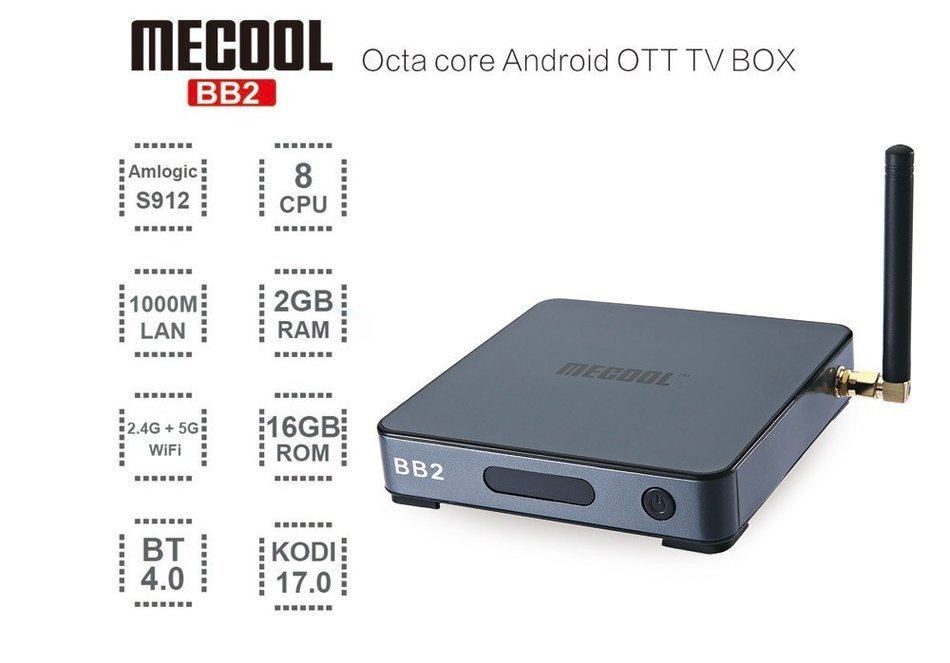 Joyhero BB2 Amlogic S912 Android 6.0 Marshmallow Kodi 17.0 TV Box Octa Core 2GB 16GB 1000M Ethernt Streaming Media... N3