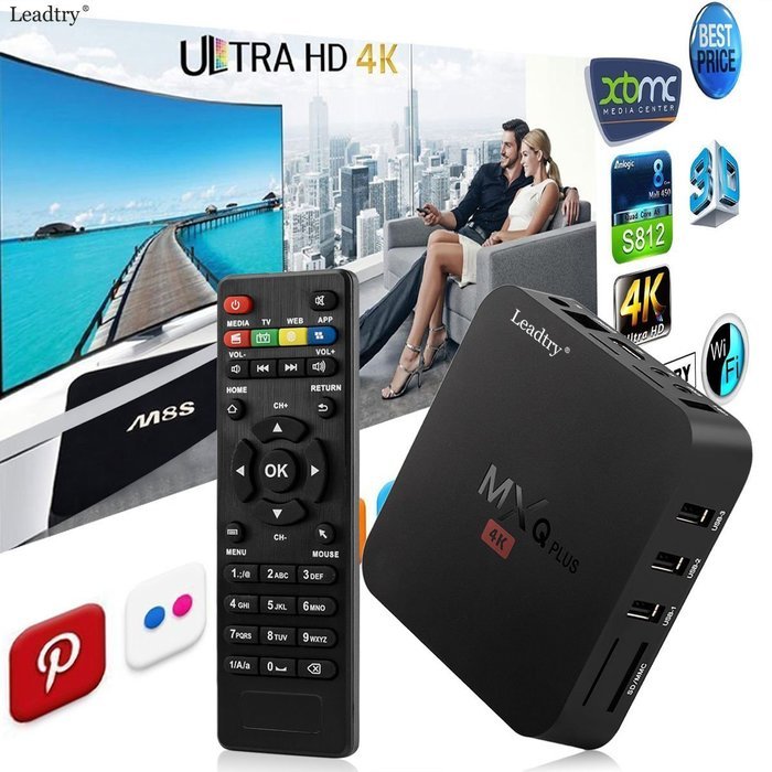 LeadTry MXQ Plus Mini PC Android 4.4 Amlogic S805 Quad Core TV Box Fully Loaded KODI with 1GB RAM 8GB ROM Smart...