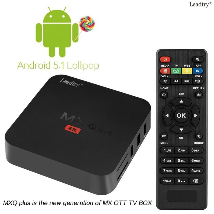 LeadTry MXQ Plus Mini PC Android 4.4 Amlogic S805 Quad Core TV Box Fully Loaded KODI with 1GB RAM 8GB ROM Smart... N2