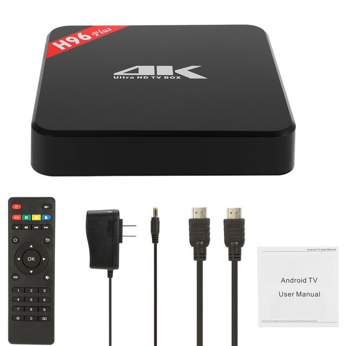 Docooler H96 plus Smart Android TV Box Android 5.1 Lollipop S905 Quad-Core 2GB / 16GB KODI 16.1 H.265 UHD 4K 2.4G... N9
