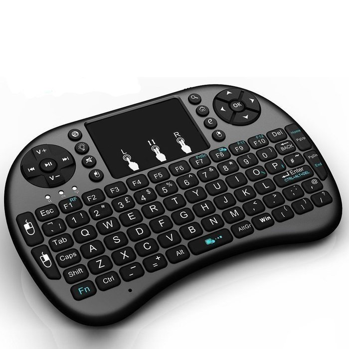 DIDOU Mini i8 2.4GHz Multi-media Portable Wireless Handheld Mini Keyboard with Touchpad Mouse forPC, PAD, XBox...