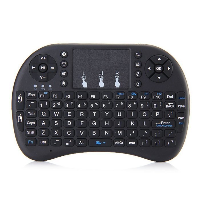 DIDOU Mini i8 2.4GHz Multi-media Portable Wireless Handheld Mini Keyboard with Touchpad Mouse forPC, PAD, XBox... N2